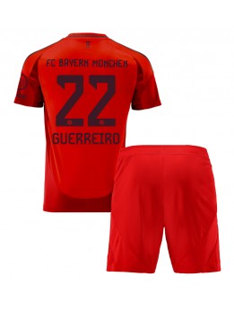 Billige Bayern Munich Raphael Guerreiro #22 Hjemmedraktsett Barn 2024-25 Kortermet (+ Korte bukser)